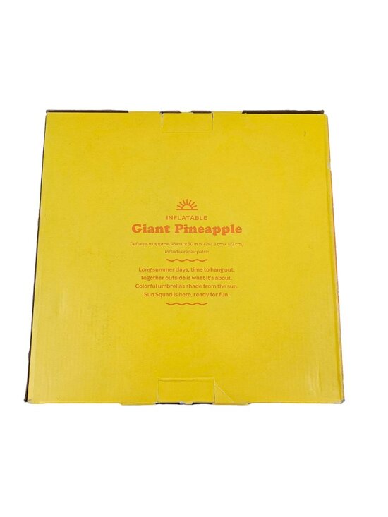 Sun Squad Pool Float Inflatable Giant Pineapple Pink Summer Swimming NIB - Picture 7 of 10